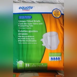 Equate Maximum Absorbancy Unisex Fitted Briefs